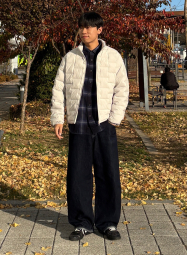 Фланелева сорочка в клітину UNIQLO 1159853509 (Синій M)