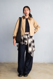 Фланелевая рубашка в клетку UNIQLO 1159853758 (Серый M)