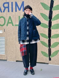 Фланелевая рубашка в клетку UNIQLO 1159853758 (Серый M)