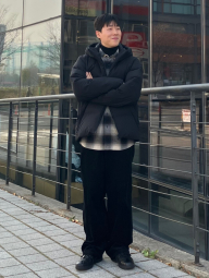 Фланелевая рубашка в клетку UNIQLO 1159853758 (Серый M)