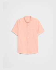 Чоловіча сорочка Banana Republic з коротким рукавом 1159854205 (Помаранчевий M)