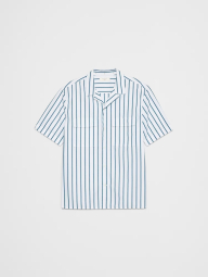 Чоловіча сорочка Banana Republic з коротким рукавом 1159854208 (Білий/Блакитний M)