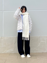 Рубашка в полоску UNIQLO 1159855178 (Голубой M)