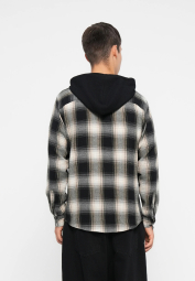 Фланелевая рубашка GAP с капюшоном 1159855264 (Черный/Белый M)