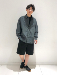 Рубашка оверсайз UNIQLO из плотной ткани 1159855692 (Зеленый XL)