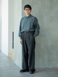 Рубашка оверсайз UNIQLO из плотной ткани 1159855692 (Зеленый XL)