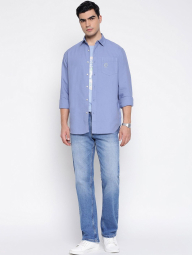 Мужская рубашка Guess 1159856736 (Синий XXL)