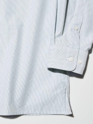Сорочка в смужку UNIQLO оверсайз 1159857029 (Зелений L)