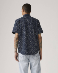 Рубашка с коротким рукавом Levi's с принтом 1159857169 (Синий L)