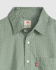 Рубашка с коротким рукавом Levi's с принтом 1159857173 (Зеленый XL)