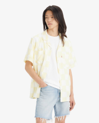Мужская рубашка Levi's с коротким рукавом 1159858018 (Желтый M)