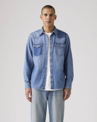 Джинсовая рубашка Levi's 1159858078 (Синий M)