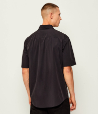 Мужская рубашка Armani Exchange с коротким рукавом 1159858285 (Черный L)