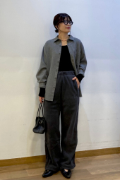 Фланелева сорочка UNIQLO 1159858946 (Сіра M)