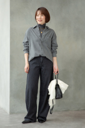 Фланелева сорочка UNIQLO 1159858946 (Сіра M)