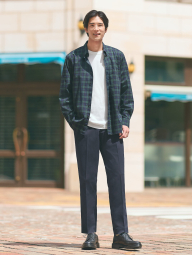 Сорочка у клітку UNIQLO 1159859004 (Зелений M)