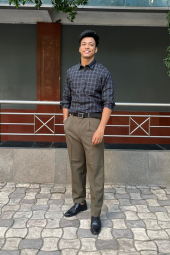 Сорочка у клітку UNIQLO 1159859004 (Зелений M)