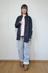 Сорочка у клітку UNIQLO 1159859004 (Зелений M)