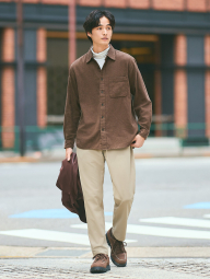 Фланелевая рубашка UNIQLO 1159859662 (Коричневый L)