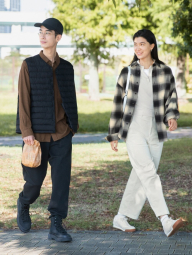 Фланелевая рубашка UNIQLO 1159859662 (Коричневый L)