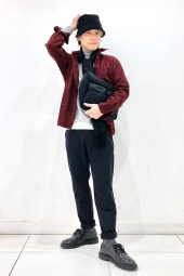 Фланелевая рубашка UNIQLO 1159859686 (Бордовый L)