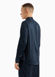 Мужская рубашка ARMANI EXCHANGE 1159859787 (Синий XL)