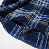 Фланелевая рубашка в клетку UNIQLO 1159860216 (Синий L)