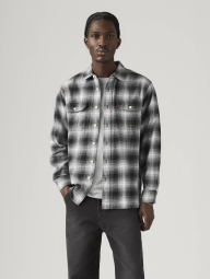 Мужская фланелевая рубашка Levi's 1159860218 (Серый XL)