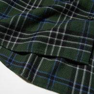 Фланелевая рубашка в клетку UNIQLO 1159860220 (Зеленый L)