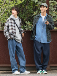 Фланелевая рубашка в клетку UNIQLO 1159860220 (Зеленый L)