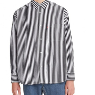 Чоловіча сорочка в смужку Levi's на гудзиках 1159860441 (Сірий XXL)