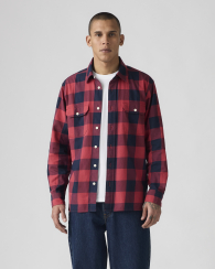 Мужская рубашка Levi's с в клетку 1159860688 (Красный M)