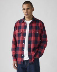 Мужская рубашка Levi's с в клетку 1159860688 (Красный M)