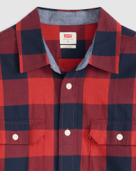 Мужская рубашка Levi's с в клетку 1159860688 (Красный M)