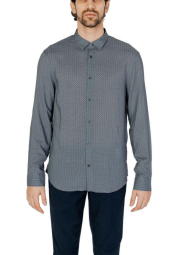 Мужская рубашка ARMANI EXCHANGE 1159861606 (Синий/Зеленый XXL)