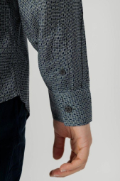 Мужская рубашка ARMANI EXCHANGE 1159861606 (Синий/Зеленый XXL)