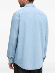 Мужская рубашка Armani Exchange 1159863581 (Голубой XL)