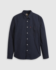 Мужская рубашка Levi's в мелкий горошек 1159864211 (Синий M)
