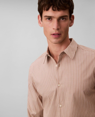 Мужская рубашка Slim Fit Calvin Klein 1160300873 (Бежевый XL)