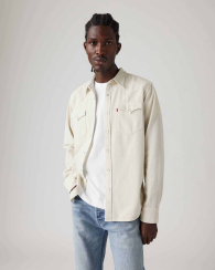 Мужская рубашка в стиле вестерн Levi's на кнопках 1160523151 (Молочный XXL)