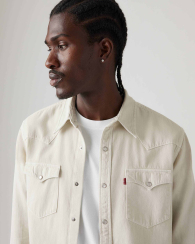 Чоловіча сорочка в стилі вестерн Levi's на кнопках 1160523151 (Молочний XXL)
