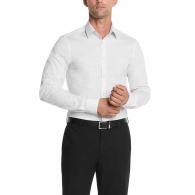 Мужская рубашка Slim Fit Calvin Klein с принтом 1160550787 (Белый XXL)