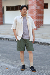 Сорочка UNIQLO з короткими рукавами 1160765030 (Молочний XXL)