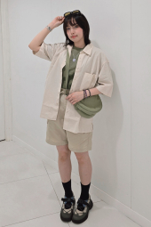 Сорочка UNIQLO з короткими рукавами 1160765030 (Молочний XXL)