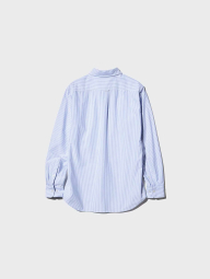 Сорочка в смужку UNIQLO 1160780865 (Білий/Блакитний XXL)