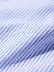 Сорочка в смужку UNIQLO 1160780160 (Білий/Блакитний 3XL)