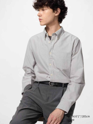 Сорочка UNIQLO з кишенею 1160781805 (Сірий XXL)