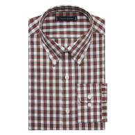 Мужская рубашка Tommy Hilfiger в клетку 1160810824 (Белый/Красный XXL)