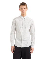 Мужская рубашка Armani Exchange 1160846308 (Белый XXL)