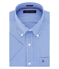 Мужская рубашка Tommy Hilfiger с короткими рукавами 1161224257 (Синий 17)